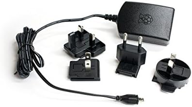 Raspberry Official Pi 3 – 2.5 A/5 V power supply, black.