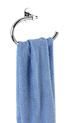 Wenko 22285100 Power-Loc Handtuchring Puerto Rico – Befestigen ohne bohren, Zinkdruckguss, 23.5 x 17 x 6.5 cm, Chrom - 6