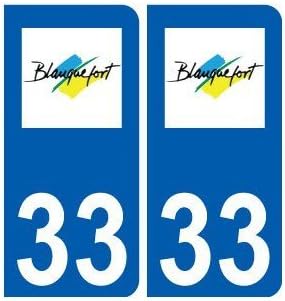 Fon 33 City Sticker Plate Logo Stickers