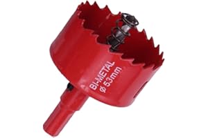 Zhongtou Sega a campana 53mm M42 HSS Sega a tazza Bi-Metallo Trepan Universale Sega a Campana Legno Con Esagonale Adattatore Per Ferro Alluminio, Parete A Secca, Tubo, Plastica metalli