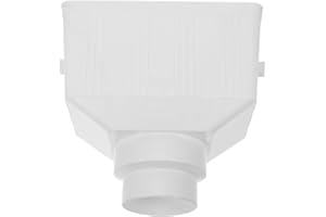 Housoutil Adaptador Universal De Pvc Para Drenaje De Bajante 10.4X8.3 Pulgadas Conector De Canalón Para Jardín Y Recolección De Agua De Lluvia