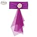 Produktbild BESTOYARD 5 Stück Organza Stuhl Schärpe Bogen Hochzeit Party Stuhl Bankett Dekorationen (Lila)