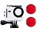 Produktbild Tek-Wasserdicht Fall Dive Housing Schutzhülle Shell mit 2 Pack Rot Filter für Akaso ek7000 Brave 4 4 K/DBPOWER ex5000/fitfort/bopower Unterwasser Action Kamera