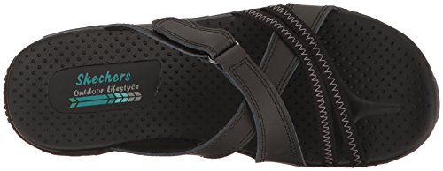 Skechers Womens Reggae Captive Slide Sandal Black M Us