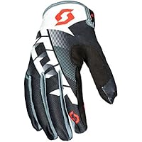 Scott 350 dirt guante 2018 – Guantes de Motocross, color blanco y negro, Schwarz, White, Schwarz White