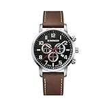 Wenger Unisex ErwachseneArmbanduhr Chronograph Quarz Leder 01.1543.103