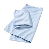 Schmusetuch, 2er Set, hellblau weiss gestreift ca. 55 x 55 cm