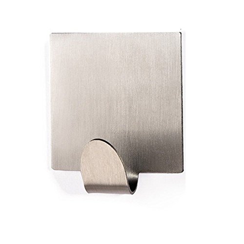 Weare Home Modern Stil 4 Teilige Wandhaken Handtuchhaken Badezimmerhaken Küchehaken aus 304 Edelstahl 3M Klebstoff ohne Bohren Rostfrei Haltbar Badzubehör Badaccessoires Dekor für Küche - 3