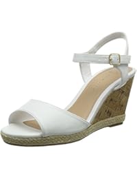 New Look Wide Foot Petal, Zapatos de Tacón con Punta Abierta Para Mujer