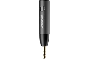 ‎MAEDHAWK Adapter Bluetooth Aux 3.5 mm do Samochodu - Maedhawk Stylowy Odbiornik Bluetooth 5.0 z Redukcją Szumów do Ciężarówek Domowe Słuchawki Stereo Głośniki Strumieniowanie Muzyki