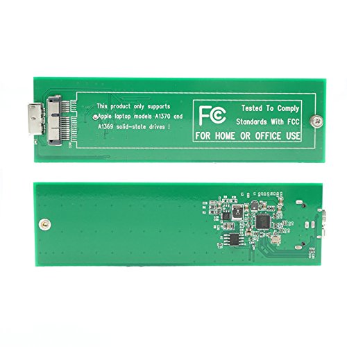 SSD to USB3.0 Hard Disk Enclosure External Case 6+12 Pin for 2010 / 2011 Apple MacBook Air A1370 A1369 - 2