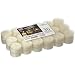 Produktbild Villaverde 36er Set Flatpack Teelicht WEISS creme transparente Hülle Kerze Deko