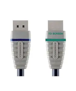 BANDRIDGE Displayport HDMI Cable, For Monitor, Projector, High-Speed cord, 2 Meter