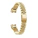 Produktbild Sansee Edelstahl Uhrenarmband Armband für Fitbit Alta HR / Fitbit Alta Smart Watch / Baht Knalle Schnalle Schnalle Edelstahlband (Gold)
