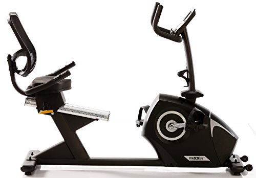 Recumbent Ergometer MAXXUS Bike 4.2R mit extra tiefem Einstieg. Trainingsprogramme, HRC-Programm, Smartphone-Tablet-Halterung, robuste Bauweise, Netz-Rückenlehne für optimalen Sitzkomfort und Belüftung des Rückens. Elektr. gesteuertes Magnetbremssystem. - 2