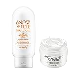  Secret Key Snow White Cream 50g +Secret Key Snow White Milky Lotion 120g/Korea Cosmetic