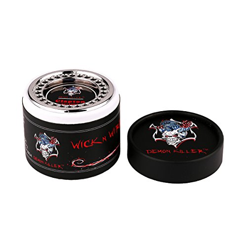 Demon Killer Cigarette électronique Clapton Wire Vape Bobines, 26GA+32GA, 4.57m / 15ft DIY Heating Coil avec Coton, E Cigarette for RBA/RDA/RTA Atomiseurs Reconstructibles Tank, Vaping Coils