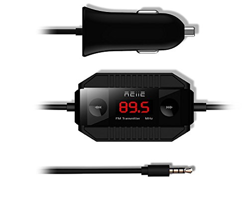 Reiie B10+ Kit AUX con Transmisor FM estéreo (Autoscan): Manos libres, Comandos de voz, Transmisión de audio.
