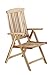 Produktbild SAM Hochlehner Aruba, Teak-Holz, Klappstuhl 5-Fach verstellbar, Massivholz, Gartenstuhl ideal für Balkon, Terrasse oder Garten