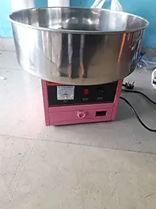 ezycook Metal Automatic Commercial Electric Cotton Candy Floss Machine (18 x 18 x 20 cm, Orange)