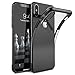 Produktbild Conie Rückschale Hülle iPhone X - Bumper Ultra Dünn Slimcover Im Transparent Chrome Design, Silikon Rückschale, Case iPhone XS Transparent - Schwarz
