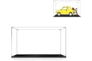 Hosdiy Vetrina Espositiva in Acrilico per (Creator Fiat 500) - Teca Vetrina per Lego 10271 (Solo Vetrina, Senza Modello)