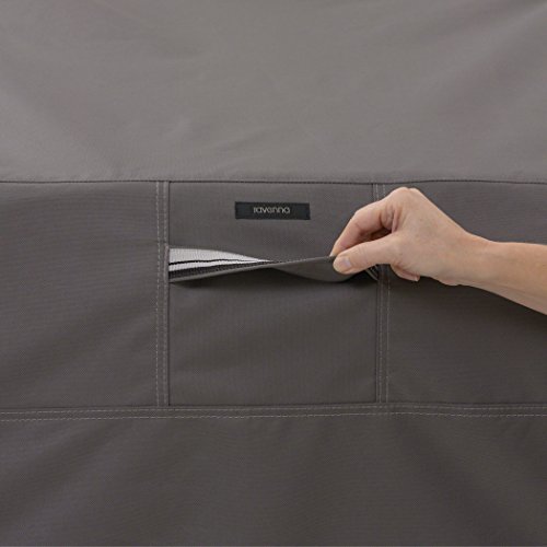 Classic Accessories 55-147-015101-EC Ravenna Runde Feuerstellen-Abdeckung, Klein, Taupe - 6