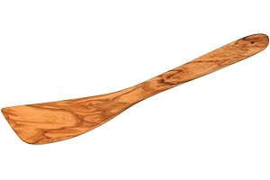 Fackelmann Spatule, spatule, bois d'olivier, spatule, écologique, 32 x 8 x 2 cm, naturel/marron