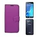 Produktbild Samsung Galaxy J52016violett Uni PU Leder Flip Case Schutzhülle von Gadget Boxx