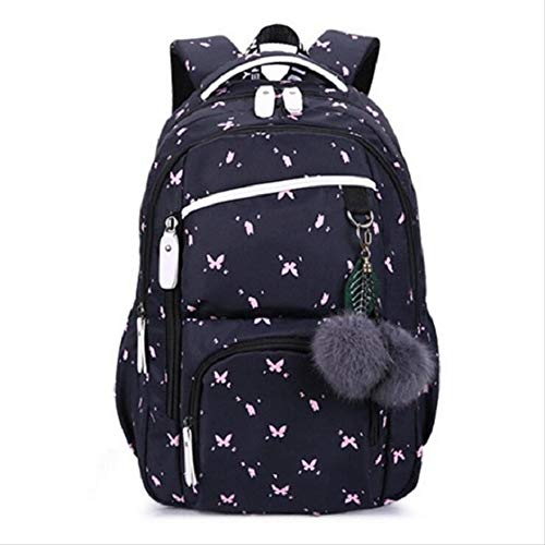 Preisvergleich Produktbild Schultasche für KinderNiedliche Schultasche Für Teenager Mädchen Koreanischen Stil Schule Rucksack Mädchen Peake Ball Dekorieren Kindertasche Mädchen Geschenk der Schmetterling