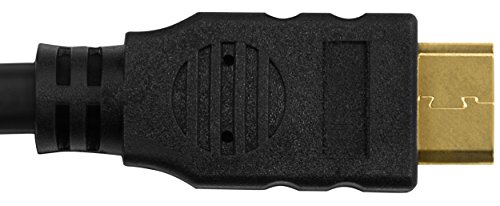 mumbi High Speed MINI HDMI Kabel Full HD 3D / Mini HDMI C Stecker auf HDMI A Stecker – VERGOLDETE Kontakte 1m - 4