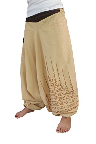 Tief geschnittene UNISEX Haremshose als alternative Kleidung und Aladinhose von virblatt S – L – Gao Yord - 2