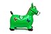 MAXI FUN Inflatable Bouncing, Hopping Ride on, Horse toy, Pump included, GREEN COLOUR,