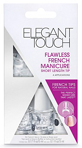 ELEGANT TOUCH FLAWLESS FRENCH MANICURE KIT - SHORT LENGTH TIP