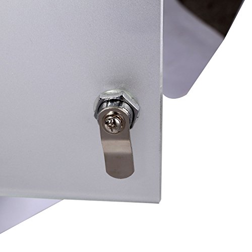 homcom 02-0329 Edelstahl Medizinschrank Arzneischrank Erste Hilfe Schrank mit Schloss 3 Fächer - 5