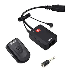 Homgeel Wireless Trigger System with Transmitter Receiver 4 Channels with 3.5mm to 6.35mm Adapter for Photography Studio Flash Light