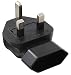 Produktbild InLine England Stecker zu Euro Buchse Netzadapter gewinkelt schwarz