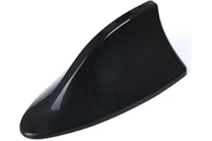 LATRAT Antenna Auto Pinna di Squalo Tetto Antenna, Base Modifica Segnale Radio Antenna Pinna di Squalo Antenne Autoradio, per La Maggior Parte Delle Auto,Nero