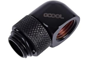 Alphacool 17217 HF L-connector G1/4 AG turning on G1/4 IG - prdeond Black Water Cooled Fittings