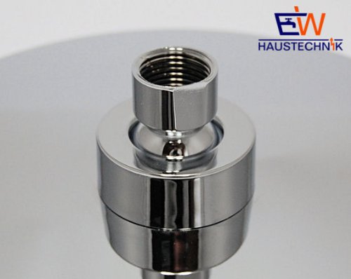 Komfort Tellerbrause Regenbrause Kopfbrause Ø 200 mm -verchomt mit Antikalkdüsen - 3