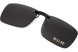 LUFF Clip Unisex Polarizzata su Occhiali da Sole per Occhiali da Vista-Buoni Occhiali da Sole Stile clip per Occhiali Miopia all'Aperto/Guida/Pesca