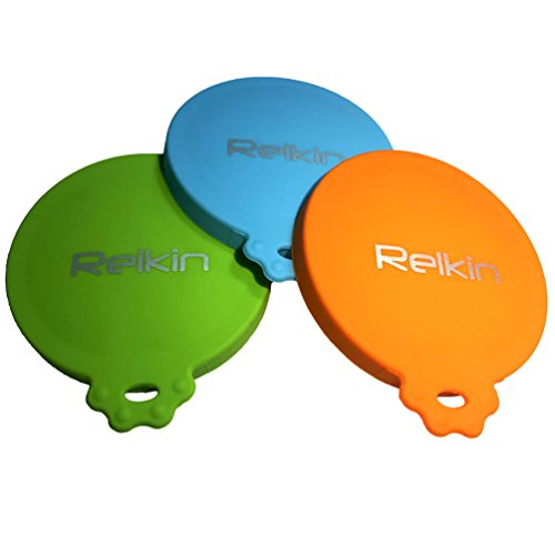 Relkin-3ColorPack-Pet-Food-Lids-Silicone-Pet-Dogs-Cats-Food-Tin-Can-Lid-Covers-3-in-1-Sizes