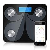 balanza digital medidora de imc con bluetooth FACILIDAD DE USO Y ALTA PRECISIÓN - Inicio / parada automática con sensores de alta precisión de la última versión.