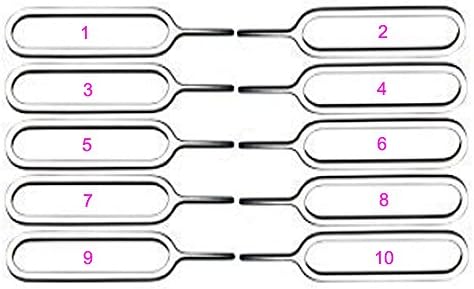 10x SIM Card Tray Hoder Removal Eject Pin Key Tool For iPhone 7/ iPhone 6s/ iPhone 6 plus/ iPhone SE/ iPhone 5/ iPhone 5S/ iPad
