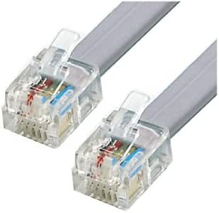 Cavo Prolunga Telefonico BT 6 Metri - 6P4C Per Telefono Fisso, Fax, Modem