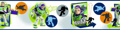 RoomMates Repositionable Childrens Wall Sticker Border  Disney Toy Story Buzz Lightyear