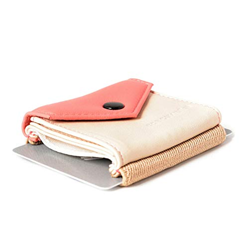 Space Wallet Mini Portemonnaie Frauen I Original Spacewallet Peak Kollektion I Kleine Damen-Geldbörse aus Echtleder I Innovativer Mini Frauen-Geldbeutel I Kartenetui Milano