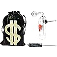 Newzenx® Glass Oil Burner Honey Bong Devil Logo Crystal Bong 5.5 Inch Included Velvet Pouch & Accessories