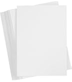 BCreativetolearn Lot De 50 Feuilles De Papier Cartonné Blanc A6 300 G