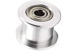 MACHSWON GT2 Synchro Zahnriemen Aluminium Spannrolle 20 Zähne 10mm Breite 5mm Innenbohrung ohne Zahn für 3D-Drucker CNC